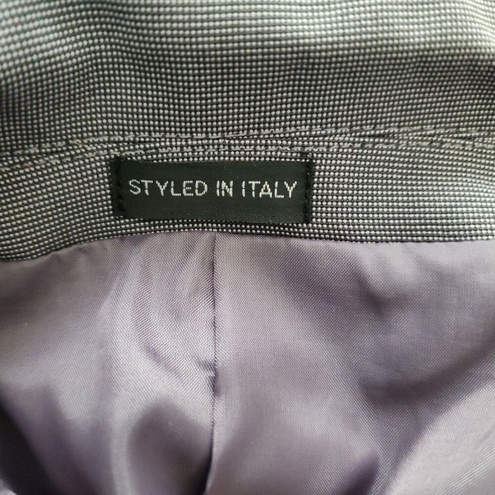 Zannini Italy Mens 44 Blazer Jacket Gray 3-Button EUC Pockets Sewn - Picture 5 of 8